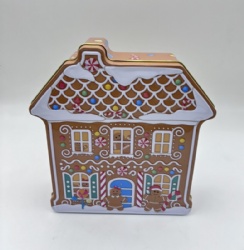 Winter Christmas theme tin box